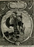 Picture 12 of 35 from Emblemata politica : in aula magna Curiæ Norinbergensis depicta : quæ sacra virtutum suggerunt monita prudenter administrandi fortiterque defendendi rempublicam (1617), leaf 36