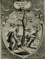 Picture 13 of 35 from Emblemata politica : in aula magna Curiæ Norinbergensis depicta : quæ sacra virtutum suggerunt monita prudenter administrandi fortiterque defendendi rempublicam (1617), leaf 38