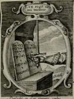 An illustration from Emblemata politica : in aula magna Curiæ Norinbergensis depicta : quæ sacra virtutum suggerunt monita prudenter administrandi fortiterque defendendi rempublicam (1617)