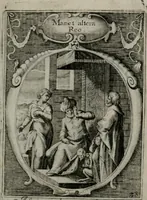 An illustration from Emblemata politica : in aula magna Curiæ Norinbergensis depicta : quæ sacra virtutum suggerunt monita prudenter administrandi fortiterque defendendi rempublicam (1617)