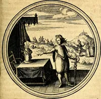 An illustration from Emblemata politica. Quibus ea, quae ad principatum spectant breviter demonstrantur singulor vero explicatio fusius proponitur. Opus novum (1618)