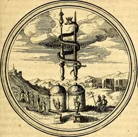 An illustration from Emblemata politica. Quibus ea, quae ad principatum spectant breviter demonstrantur singulor vero explicatio fusius proponitur. Opus novum (1618)