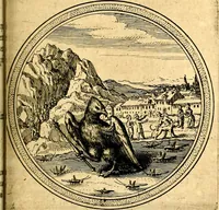 An illustration from Emblemata politica. Quibus ea, quae ad principatum spectant breviter demonstrantur singulor vero explicatio fusius proponitur. Opus novum (1618)