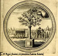 An illustration from Emblemata politica. Quibus ea, quae ad principatum spectant breviter demonstrantur singulor vero explicatio fusius proponitur. Opus novum (1618)