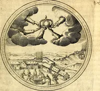 An illustration from Emblemata politica. Quibus ea, quae ad principatum spectant breviter demonstrantur singulor vero explicatio fusius proponitur. Opus novum (1618)