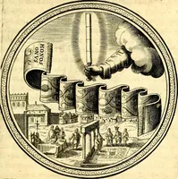 An illustration from Emblemata politica. Quibus ea, quae ad principatum spectant breviter demonstrantur singulor vero explicatio fusius proponitur. Opus novum (1618)