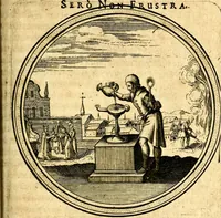 An illustration from Emblemata politica. Quibus ea, quae ad principatum spectant breviter demonstrantur singulor vero explicatio fusius proponitur. Opus novum (1618)