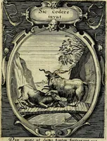 An illustration from Emblemata politica : in aula magna Curiae Noribergensis depicta, quae sacra viritutum suggerunt monita prudenter administrandi fortiterque defendendi rempublicam (1617)