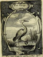 An illustration from Emblemata politica : in aula magna Curiae Noribergensis depicta, quae sacra viritutum suggerunt monita prudenter administrandi fortiterque defendendi rempublicam (1617)