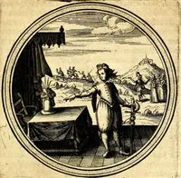 An illustration from Emblemata politica. Quibus ea, quae ad principatum spectant breviter demonstrantur singulor vero explicatio fusius proponitur. Opus novum (1618)