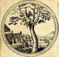 An illustration from Emblemata politica. Quibus ea, quae ad principatum spectant breviter demonstrantur singulor vero explicatio fusius proponitur. Opus novum (1618)