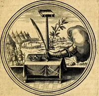 Picture 9 of 55 from Emblemata politica. Quibus ea, quae ad principatum spectant breviter demonstrantur singulor vero explicatio fusius proponitur. Opus novum (1618), leaf 42