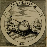 An illustration from Emblemata sacra : hoc est, decades quinque emblematum ex sacra scriptura, de dulcissimo nomine & cruce Jesu Christi, figuris aeneis incisorum ... (1624)