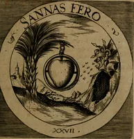 An illustration from Emblemata sacra : hoc est, decades quinque emblematum ex sacra scriptura, de dulcissimo nomine & cruce Jesu Christi, figuris aeneis incisorum ... (1624)