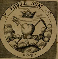 An illustration from Emblemata sacra : hoc est, decades quinque emblematum ex sacra scriptura, de dulcissimo nomine & cruce Jesu Christi, figuris aeneis incisorum ... (1624)