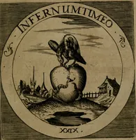 An illustration from Emblemata sacra : hoc est, decades quinque emblematum ex sacra scriptura, de dulcissimo nomine & cruce Jesu Christi, figuris aeneis incisorum ... (1624)