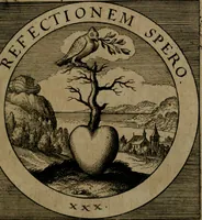 An illustration from Emblemata sacra : hoc est, decades quinque emblematum ex sacra scriptura, de dulcissimo nomine & cruce Jesu Christi, figuris aeneis incisorum ... (1624)