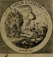 An illustration from Emblemata sacra : hoc est, decades quinque emblematum ex sacra scriptura, de dulcissimo nomine & cruce Jesu Christi, figuris aeneis incisorum ... (1624)