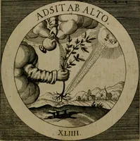An illustration from Emblemata sacra : hoc est, decades quinque emblematum ex sacra scriptura, de dulcissimo nomine & cruce Jesu Christi, figuris aeneis incisorum ... (1624)