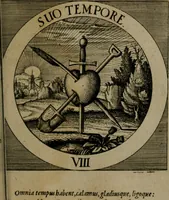 An illustration from Emblemata sacra : hoc est, decades quinque emblematum ex sacra scriptura, de dulcissimo nomine & cruce Jesu Christi, figuris aeneis incisorum ... (1624)