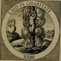 Picture 85 of 112 from Emblemata sacra : hoc est, decades quinque emblematum ex sacra scriptura, de dulcissimo nomine & cruce Jesu Christi, figuris aeneis incisorum ... (1624), leaf 328