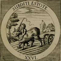 An illustration from Emblemata sacra : hoc est, decades quinque emblematum ex sacra scriptura, de dulcissimo nomine & cruce Jesu Christi, figuris aeneis incisorum ... (1624)