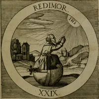 An illustration from Emblemata sacra : hoc est, decades quinque emblematum ex sacra scriptura, de dulcissimo nomine & cruce Jesu Christi, figuris aeneis incisorum ... (1624)