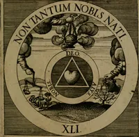 An illustration from Emblemata sacra : hoc est, decades quinque emblematum ex sacra scriptura, de dulcissimo nomine & cruce Jesu Christi, figuris aeneis incisorum ... (1624)