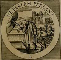 An illustration from Emblemata sacra : hoc est, decades quinque emblematum ex sacra scriptura, de dulcissimo nomine & cruce Jesu Christi, figuris aeneis incisorum ... (1624)