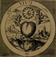 An illustration from Emblemata sacra : hoc est, decades quinque emblematum ex sacra scriptura, de dulcissimo nomine & cruce Jesu Christi, figuris aeneis incisorum ... (1624)