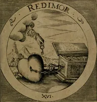 An illustration from Emblemata sacra : hoc est, decades quinque emblematum ex sacra scriptura, de dulcissimo nomine & cruce Jesu Christi, figuris aeneis incisorum ... (1624)