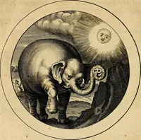 An illustration from Emblemata selectiora. Typis elegantissimis expressa, nec non sententiis, carminibus, historiis ac proverbiis, ex scriptoribus cum sacris tum profanis, antiquis & recentioribus, illustrata (1704)