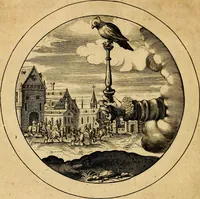 An illustration from Emblemata selectiora. Typis elegantissimis expressa, nec non sententiis, carminibus, historiis ac proverbiis, ex scriptoribus cum sacris tum profanis, antiquis & recentioribus, illustrata (1704)
