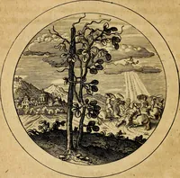 An illustration from Emblemata selectiora. Typis elegantissimis expressa, nec non sententiis, carminibus, historiis ac proverbiis, ex scriptoribus cum sacris tum profanis, antiquis & recentioribus, illustrata (1704)