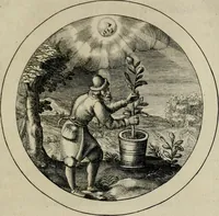 Picture 14 of 41 from Emblemata selectiora : typis elegantissimis expressa, nec non sententiis, carminibus, historiis ac proverbiis, ex scriptoribus cum sacris tum profanis, antiquis & recentioribus, illustrata (1704), leaf 48