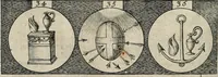 Picture 12 of 49 from Emblemata, sive, Symbola a principibus, viris eeclesiasticis [sic] ac militaribus aliisque vsurpanda : Deuises ou emblemes pour princes, gens d'Eglise, gens de guerre, & aultres (1624), leaf 19