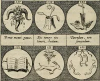 Picture 37 of 49 from Emblemata, sive, Symbola a principibus, viris eeclesiasticis [sic] ac militaribus aliisque vsurpanda : Deuises ou emblemes pour princes, gens d'Eglise, gens de guerre, & aultres (1624), leaf 47