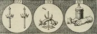 An illustration from Emblemata, sive, Symbola a principibus, viris eeclesiasticis [sic] ac militaribus aliisque vsurpanda : Deuises ou emblemes pour princes, gens d'Eglise, gens de guerre, & aultres (1624)
