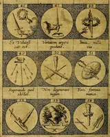 An illustration from Emblemata sive symbola a principibus, viris eeclesiasticis [sic] ac militaribus aliisque vsurpanda. Deuises ou emblemes pour princes, gens d'Eglise, gens de guerre, & aultres (1624)