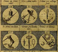 An illustration from Emblemata sive symbola a principibus, viris eeclesiasticis [sic] ac militaribus aliisque vsurpanda. Deuises ou emblemes pour princes, gens d'Eglise, gens de guerre, & aultres (1624)