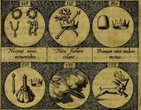 An illustration from Emblemata sive symbola a principibus, viris eeclesiasticis [sic] ac militaribus aliisque vsurpanda. Deuises ou emblemes pour princes, gens d'Eglise, gens de guerre, & aultres (1624)