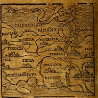An illustration from Emblemata V.C. Andreae Alciati Mediolanensis iurisconsulti : cum facili & compendiosa explicatione, qua obscura illustrantur, dubiaq́ue omnia soluuntur, (1622)