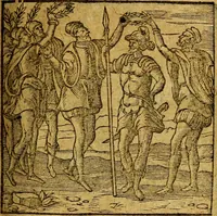 An illustration from Emblemata V.C. Andreae Alciati Mediolanensis iurisconsulti : cum facili & compendiosa explicatione, qua obscura illustrantur, dubiaq́ue omnia soluuntur, (1622)
