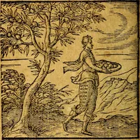 An illustration from Emblemata V.C. Andreae Alciati Mediolanensis iurisconsulti : cum facili & compendiosa explicatione, qua obscura illustrantur, dubiaq́ue omnia soluuntur, (1622)
