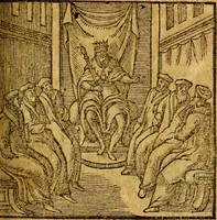 An illustration from Emblemata V.C. Andreae Alciati Mediolanensis iurisconsulti : cum facili & compendiosa explicatione, qua obscura illustrantur, dubiaq́ue omnia soluuntur, (1622)