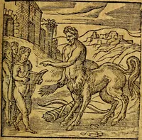 An illustration from Emblemata V.C. Andreae Alciati Mediolanensis iurisconsulti : cum facili & compendiosa explicatione, qua obscura illustrantur, dubiaq́ue omnia soluuntur, (1622)
