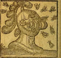 Picture 177 of 213 from Emblemata V.C. Andreae Alciati Mediolanensis iurisconsulti : cum facili & compendiosa explicatione, qua obscura illustrantur, dubiaq́ue omnia soluuntur, (1622), leaf 213
