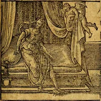 An illustration from Emblemata V.C. Andreae Alciati Mediolanensis iurisconsulti : cum facili & compendiosa explicatione, qua obscura illustrantur, dubiaq́ue omnia soluuntur, (1622)