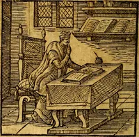 An illustration from Emblemata V.C. Andreae Alciati Mediolanensis iurisconsulti : cum facili & compendiosa explicatione, qua obscura illustrantur, dubiaq́ue omnia soluuntur, (1622)