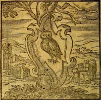 Picture 22 of 213 from Emblemata V.C. Andreae Alciati Mediolanensis iurisconsulti : cum facili & compendiosa explicatione, qua obscura illustrantur, dubiaq́ue omnia soluuntur, (1622), leaf 39